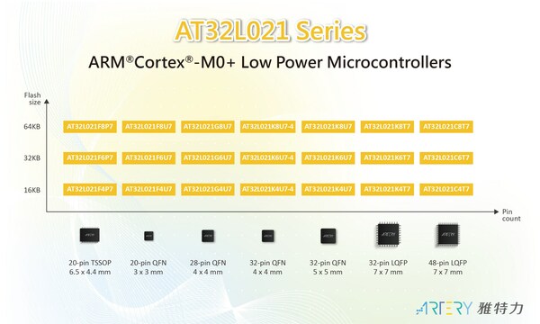 ARM® Cortex®-M0+ Low-power AT32L021 Series